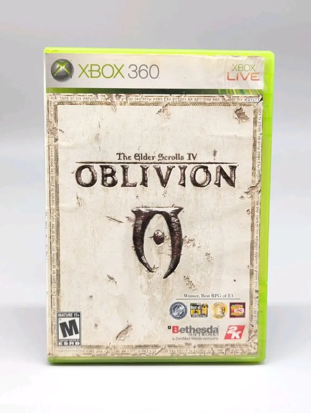 The Elder Scrolls IV 4 Oblivion Microsoft Xbox 360 CIB Complete w/Map Manual